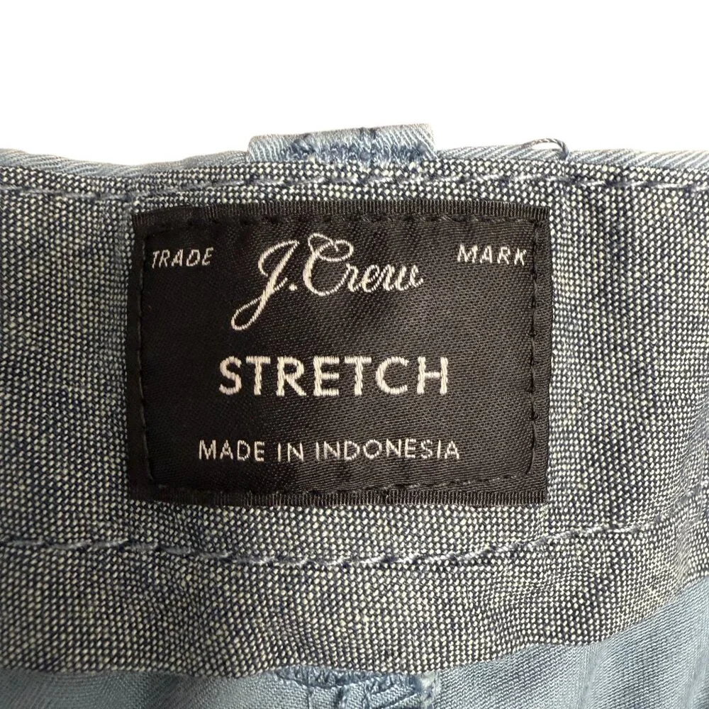 EUC Men's J.‎ CREW 10.5” Stretch Chino Shorts Blue | Size 36